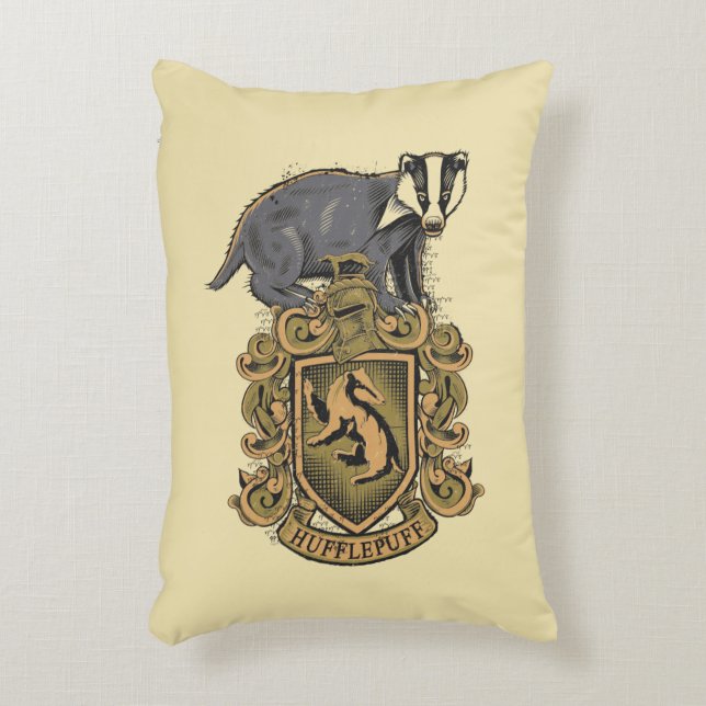 Cojín Decorativo Harry Potter | Hufflepuff Crest with Badger (Frente (Vertical))