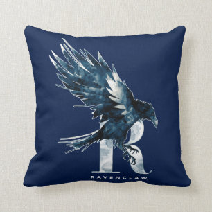 Cojín Decorativo Harry Potter   RAVENCLAW™ Cuervo Acuarela