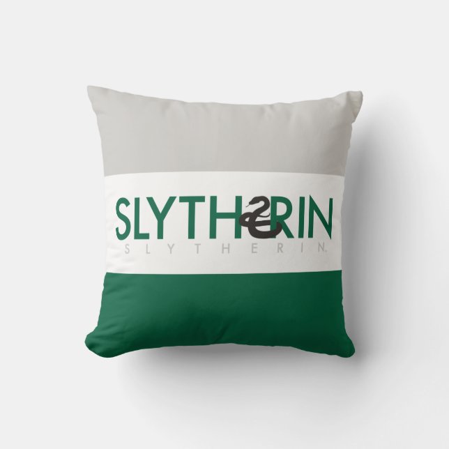 Cojín Decorativo Harry Potter | Slytherin House Pride Logo (Anverso)