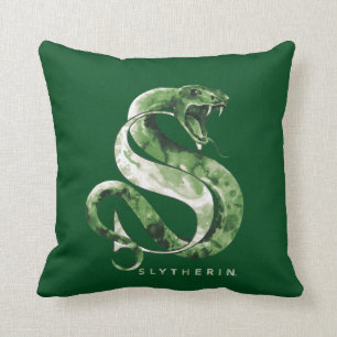 Cojín Decorativo Harry Potter   SLYTHERIN™ Serpiente Acuarela