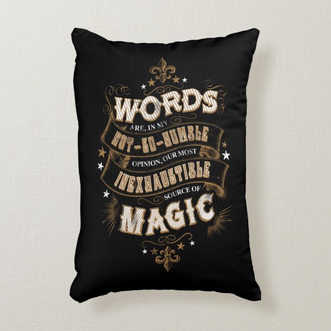 Cojín Decorativo Harry Potter Spell | Words Are Our Most Inexhausti (Frente (Vertical))
