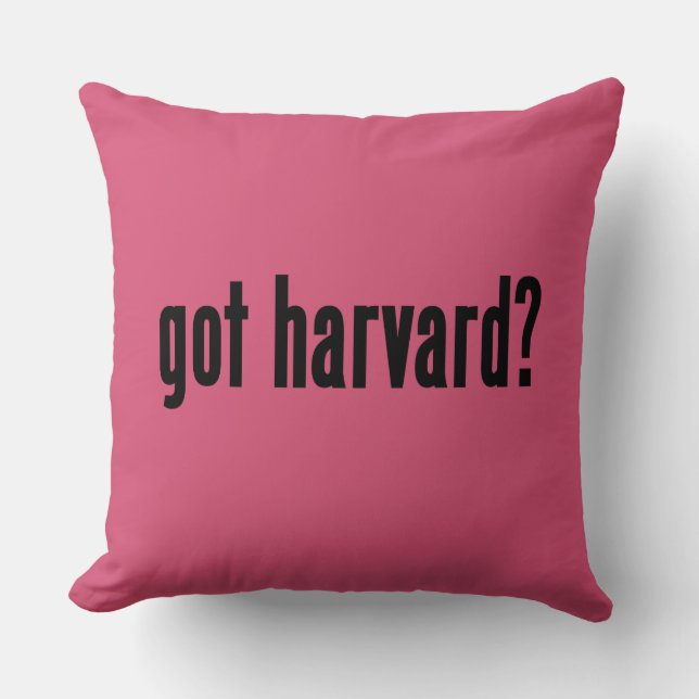 Cojín Decorativo ¿Harvard conseguida? (Anverso)