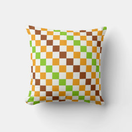 Cojín Decorativo Harvest diagonal checkerboard pattern