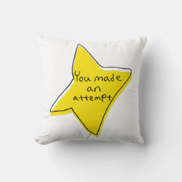 Cojín Decorativo Has Intentado. Estrella Amarilla