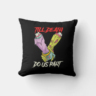 Cojín Decorativo Hasta La Muerte Nos Parecen Las Manos Zombies Muer