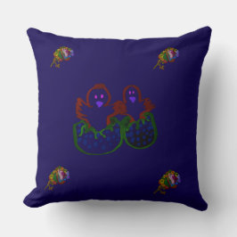 Cojín Decorativo Hatchlings with Rainbow Colored Floral