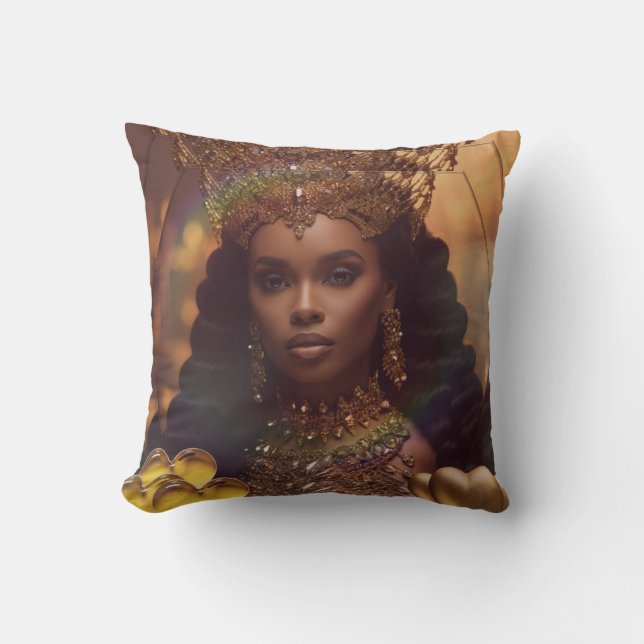 Cojín Decorativo ☥ Hathor ☥ Diosa Del Amor ☥ (Anverso)