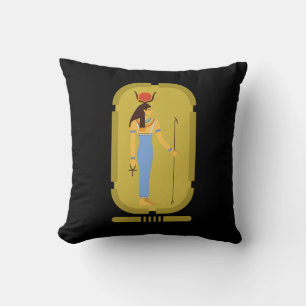 Cojín decorativo Hathor Egyptian Ancient Goddess