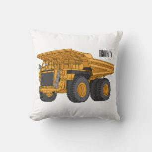 Cojín Decorativo Haul truck cartoon illustration