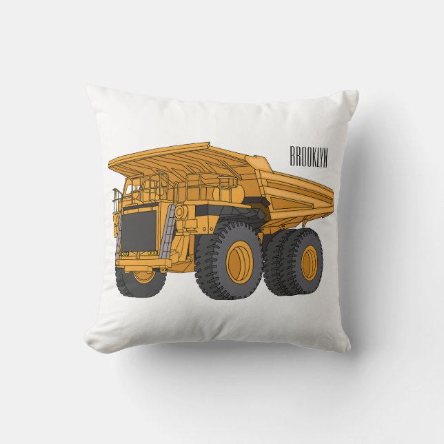 Cojín Decorativo Haul truck cartoon illustration (Anverso)