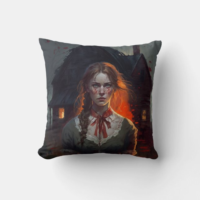 Cojín Decorativo Haunting house (Anverso)