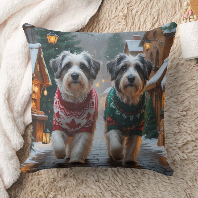 Cojín Decorativo Havanese Dogs Christmas Snow Holiday  (Manta)