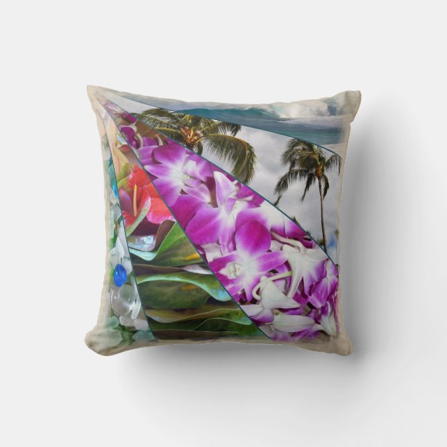 Cojín Decorativo Hawai'i ningún ka Oi (Anverso)