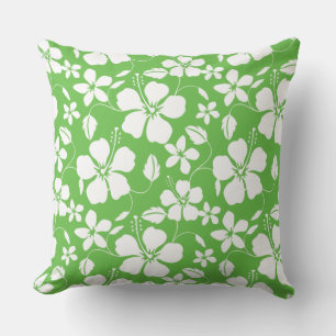COJÍN DECORATIVO HAWAIIAN HULA (HIBISCUS) LIME