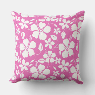 COJÍN DECORATIVO HAWAIIAN HULA (HIBISCUS) PINK