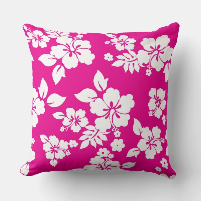 Cojín Decorativo Hawaiian rosado (Anverso)