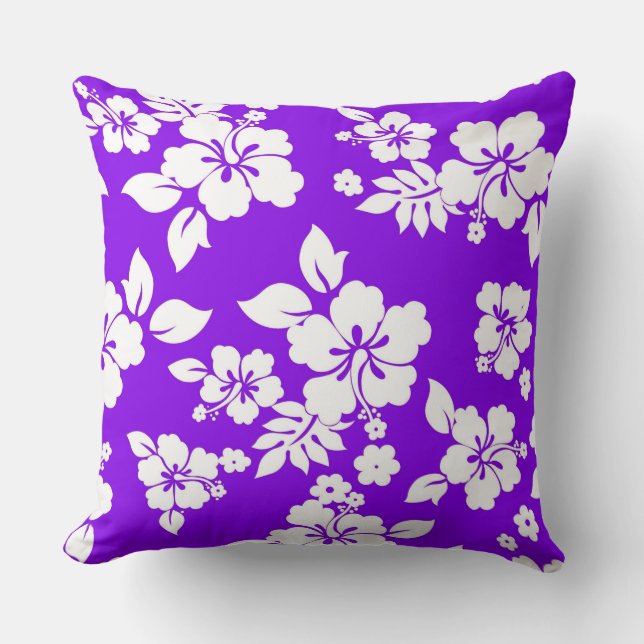 Cojín Decorativo Hawaiian violeta (Anverso)