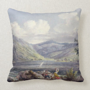 Cojín Decorativo Haweswater, Westmoreland, c.1795 (w/c sobre