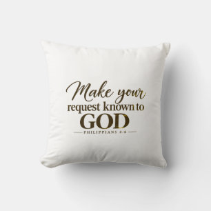 Cojín Decorativo Haz conocer tu petición a Dios