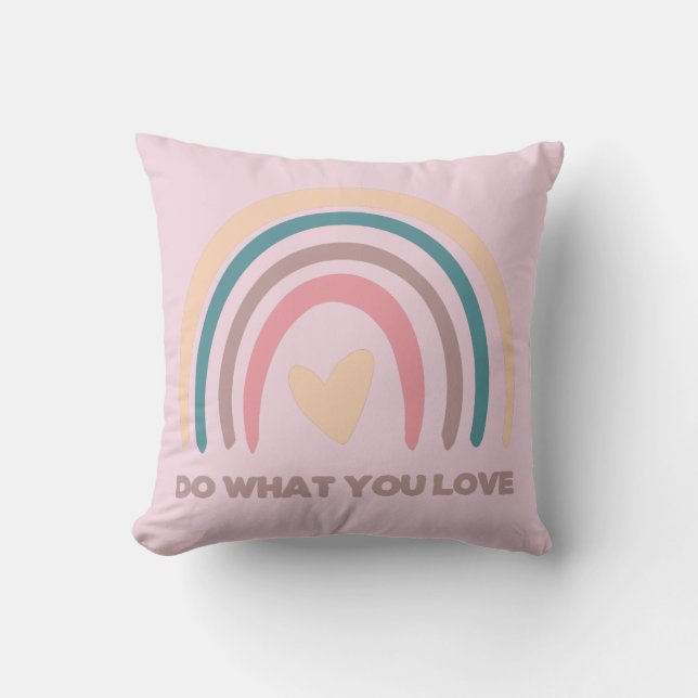 Cojín Decorativo Haz lo que amas (Anverso)