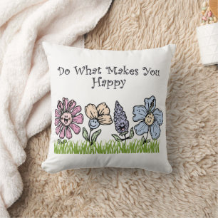 Cojín Decorativo Haz lo que te hace feliz