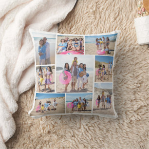 Cojín Decorativo Haz Tu Propia Colcha Personalizada de 9 Fotos