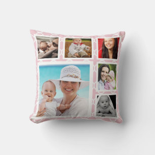 Cojín Decorativo Haz un DIY de una plantilla de fotos personalizada