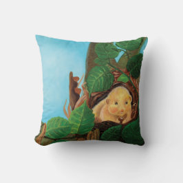 Cojín Decorativo Hazel dormouse comiendo avellanas