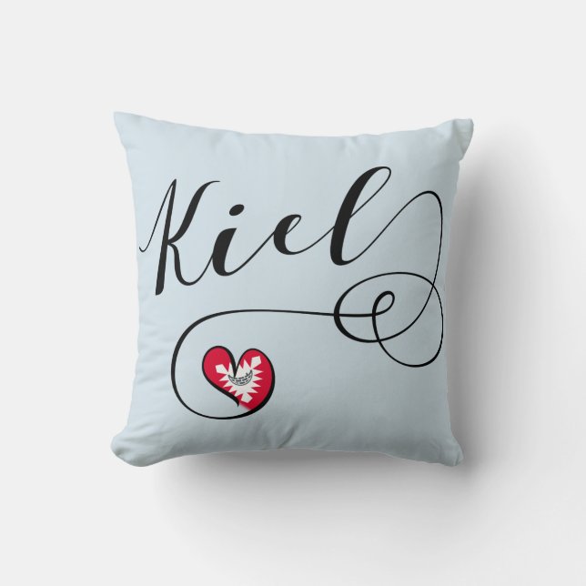 Cojín Decorativo Heart Kiel, Alemania, Schleswig-Holstein (Anverso)