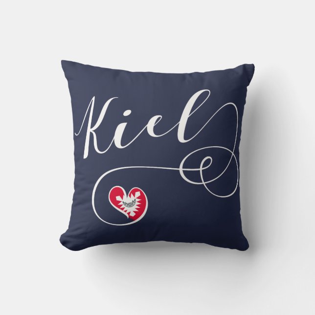 Cojín Decorativo Heart Kiel Pillow, Alemania (Anverso)