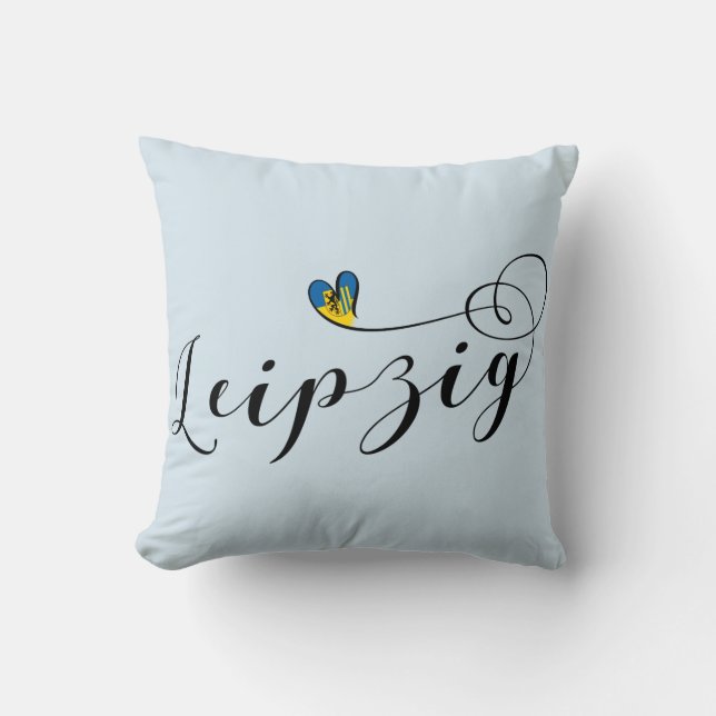 Cojín Decorativo Heart Leipzig, Alemania, Sajonia (Anverso)