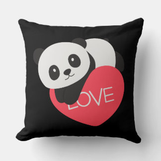 Cojín Decorativo Heart Love Panda