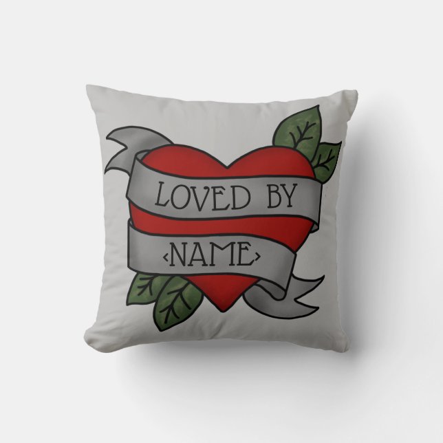Cojín Decorativo Heart Love Sash Cushion (Anverso)