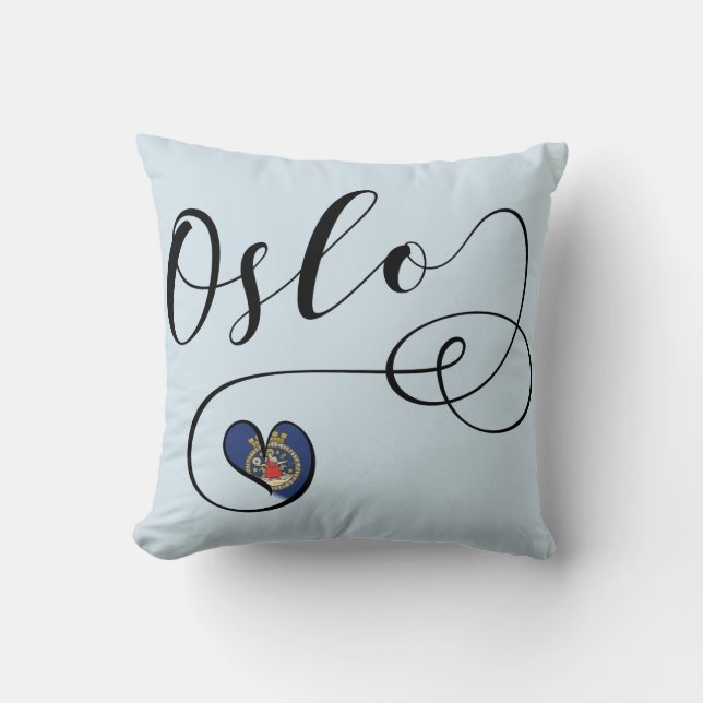 Cojín Decorativo Heart Oslo Pillow, Noruega (Anverso)