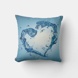 Cojín Decorativo Heart-Shaped Water Splashes