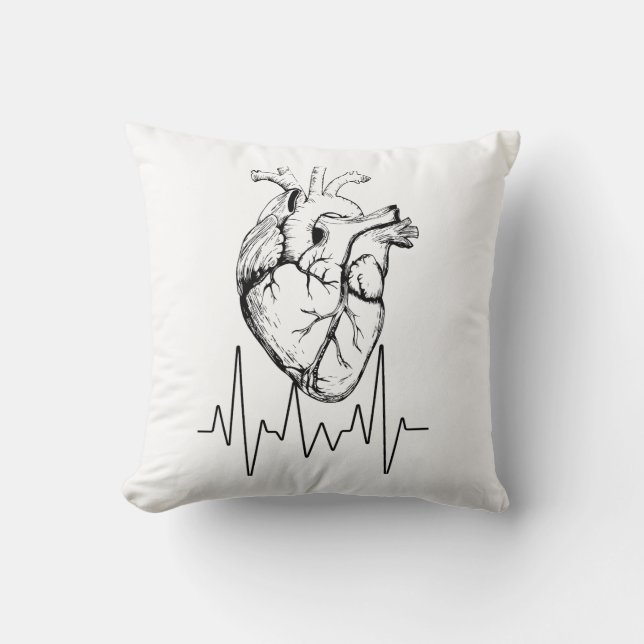 Cojín Decorativo Heartbeat (Anverso)