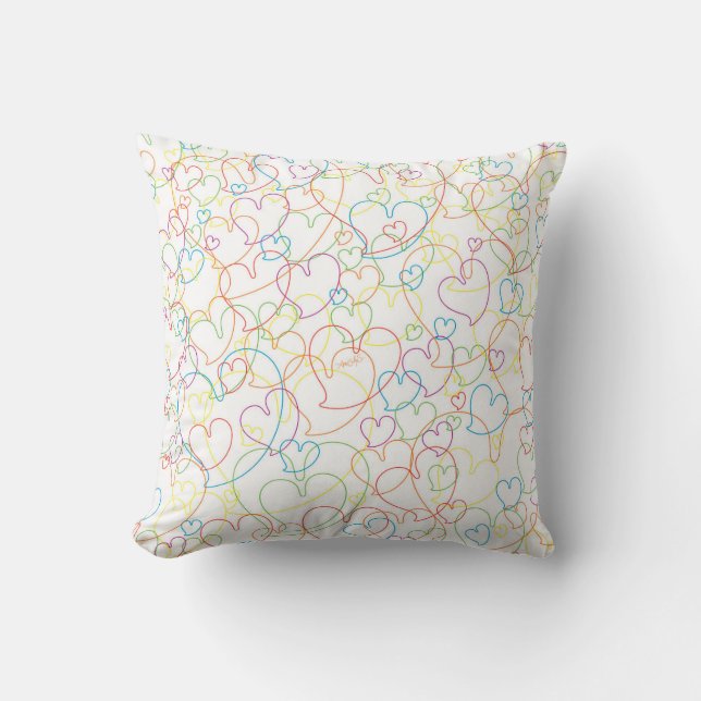 Cojín Decorativo Hearts Net Classic (Anverso)