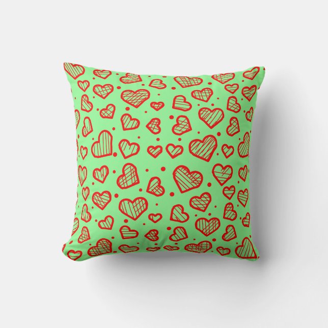Cojín Decorativo Hearts Pattern - Valentine's Day Inspired (Anverso)