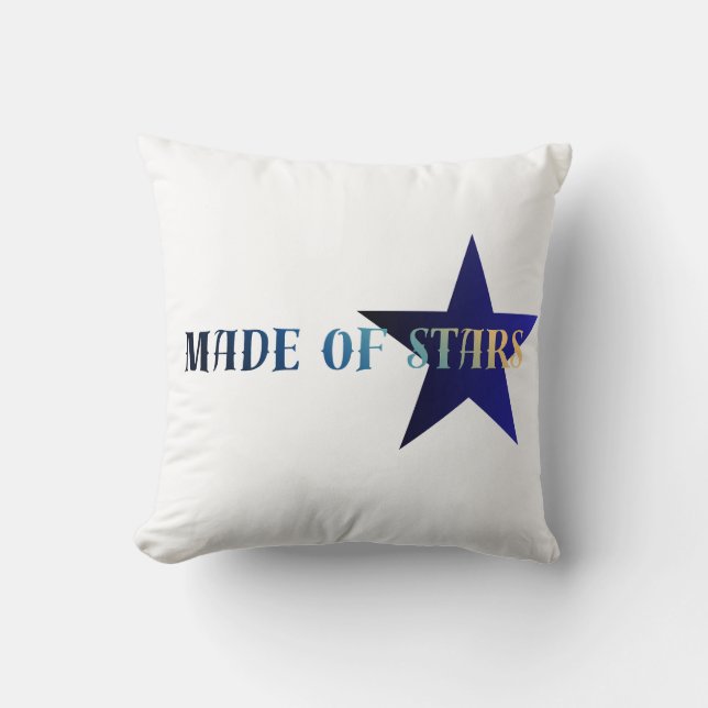 Cojín Decorativo Hecho de Estrellas (Anverso)