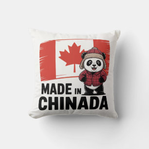 Cojín Decorativo Hecho en Chinada Panda - Chino canadiense