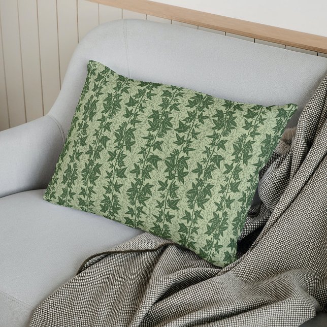 Cojín Decorativo Hedera Ivy Vines - patrón D_L verde botánico. (Subido por el creador)