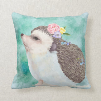 Cojín Decorativo Hedgehog acuarela