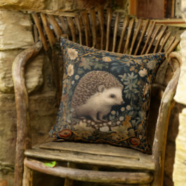 Cojín Decorativo Hedgehog al estilo del bosque William Morris