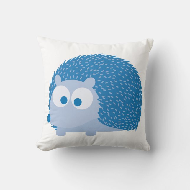Cojín Decorativo Hedgehog Azul (Anverso)