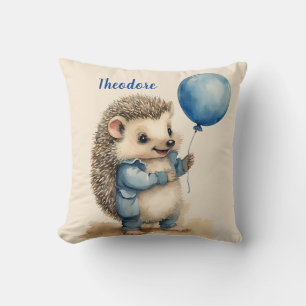 Cojín Decorativo Hedgehog Blue Balloon Boys Personalizado