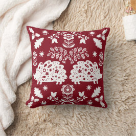 Cojín Decorativo Hedgehog Folk Art