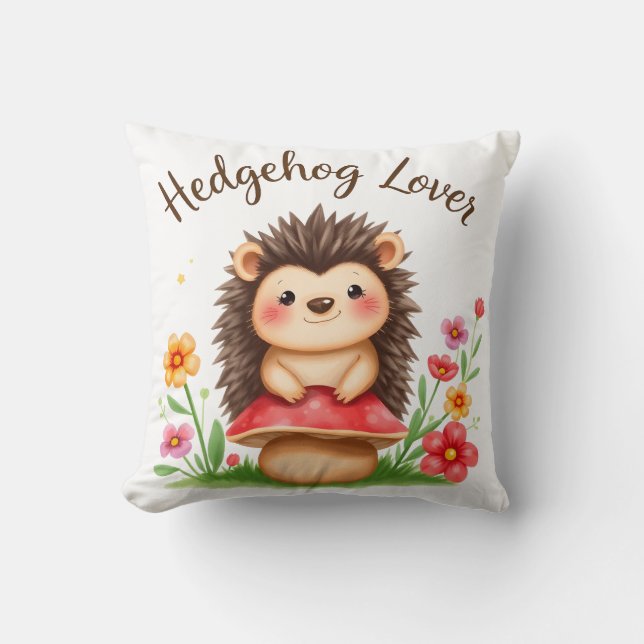 Cojín Decorativo Hedgehog Lover (Anverso)