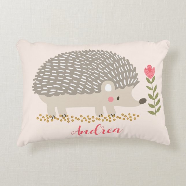 Cojín Decorativo Hedgie Feliz  (Anverso)