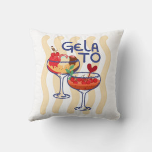 Cojín Decorativo 🍦 HELADO – Gráfico Retro de Helado Adorable