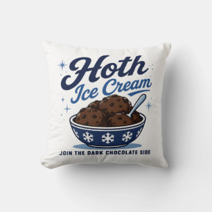 Cojín Decorativo Helado Hoth Chocolate Oscuro Divertido